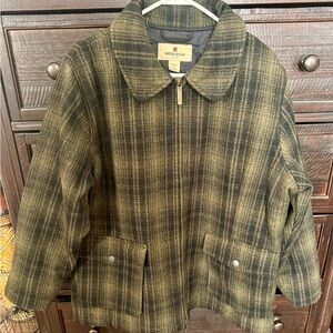 Woolrich Plaid Jacket - Green and Black